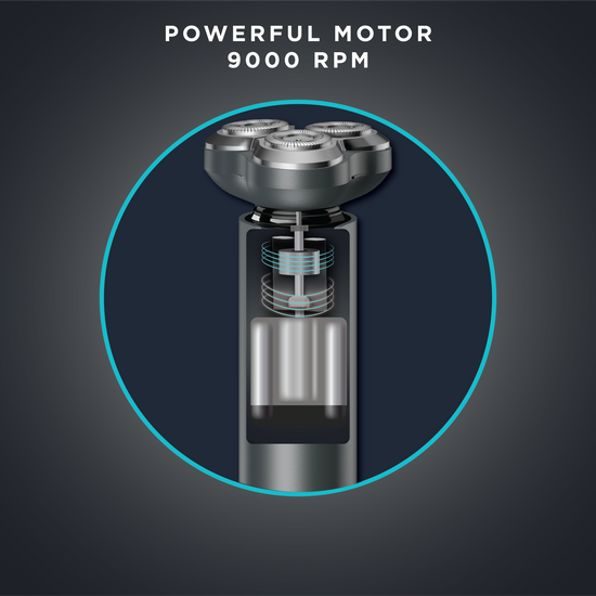 POWERFUL MOTOR FOR SMOOTH SHAVING